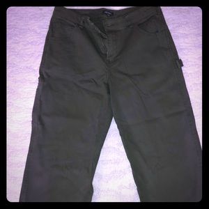 Army green skate pants